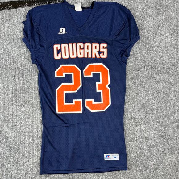 Russell Athletic Tops - Russell Athletic Jersey Womens M Blue Cougars 23 Football Mesh Game Sports